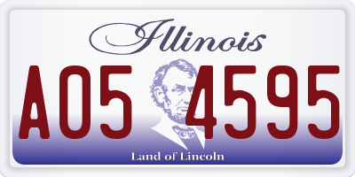 IL license plate A054595