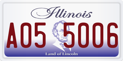 IL license plate A055006