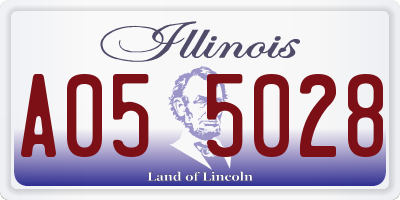 IL license plate A055028