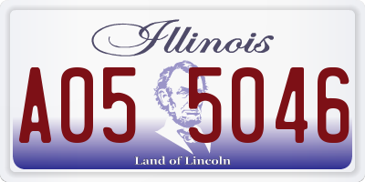 IL license plate A055046