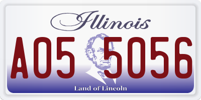 IL license plate A055056