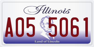 IL license plate A055061