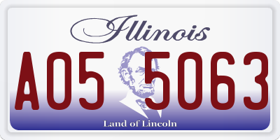 IL license plate A055063