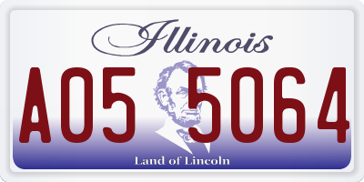 IL license plate A055064