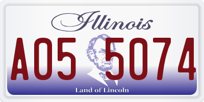 IL license plate A055074