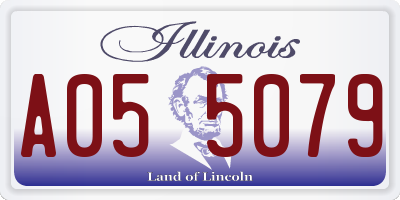 IL license plate A055079