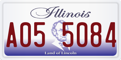IL license plate A055084