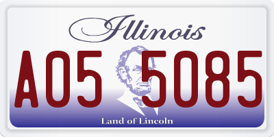 IL license plate A055085