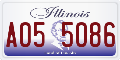 IL license plate A055086