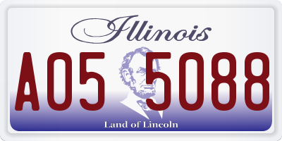 IL license plate A055088