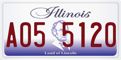 IL license plate A055120
