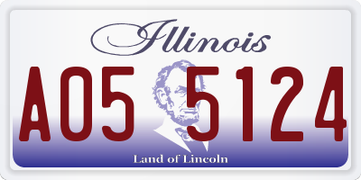 IL license plate A055124