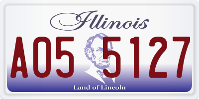 IL license plate A055127