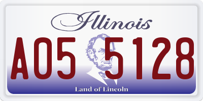 IL license plate A055128