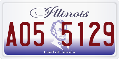 IL license plate A055129