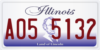 IL license plate A055132
