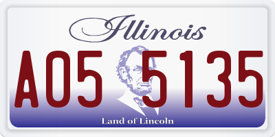 IL license plate A055135