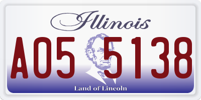 IL license plate A055138