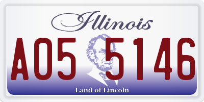 IL license plate A055146