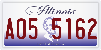 IL license plate A055162