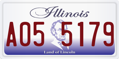 IL license plate A055179