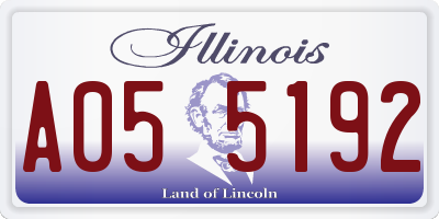 IL license plate A055192