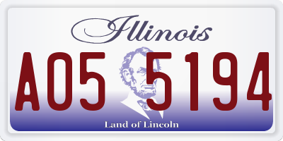 IL license plate A055194