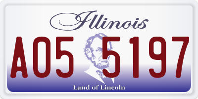 IL license plate A055197