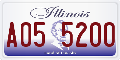 IL license plate A055200