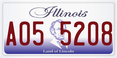 IL license plate A055208