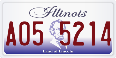 IL license plate A055214