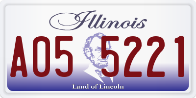IL license plate A055221