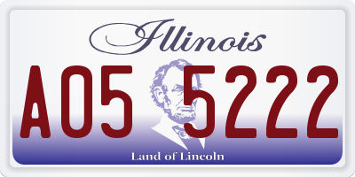 IL license plate A055222