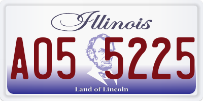 IL license plate A055225