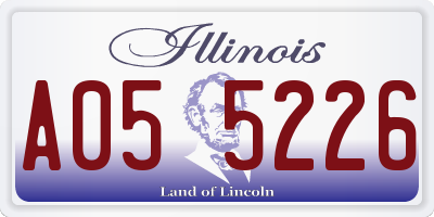 IL license plate A055226