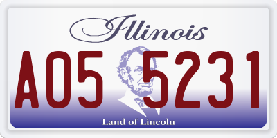 IL license plate A055231