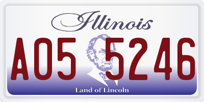 IL license plate A055246