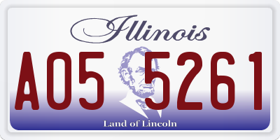 IL license plate A055261