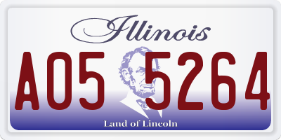 IL license plate A055264