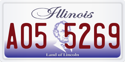 IL license plate A055269
