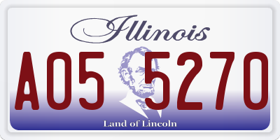 IL license plate A055270