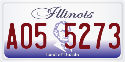 IL license plate A055273