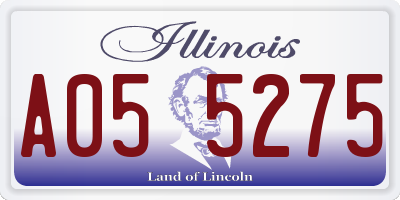 IL license plate A055275