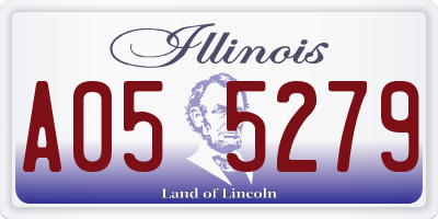 IL license plate A055279