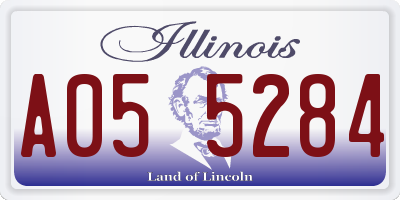 IL license plate A055284