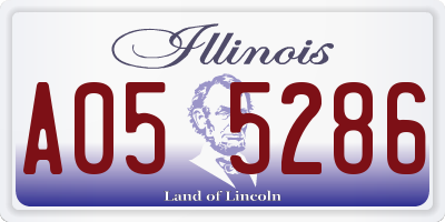IL license plate A055286