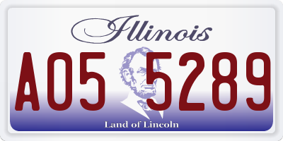 IL license plate A055289
