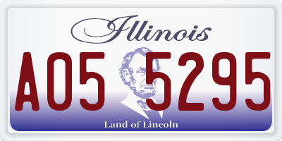 IL license plate A055295