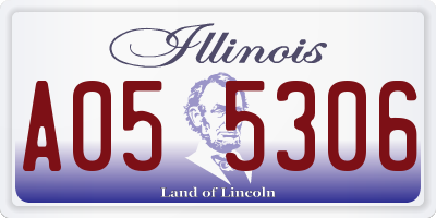 IL license plate A055306