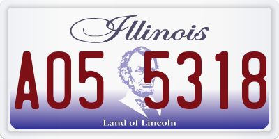 IL license plate A055318